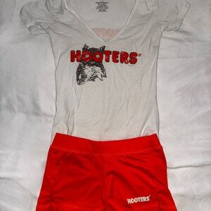Original Hooters shorts and tshirt
